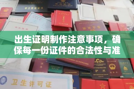 兴隆台出生证明制作注意事项，确保每一份证件的合法性与准确性